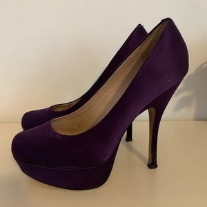 Steve Madden, purple heels, size 8